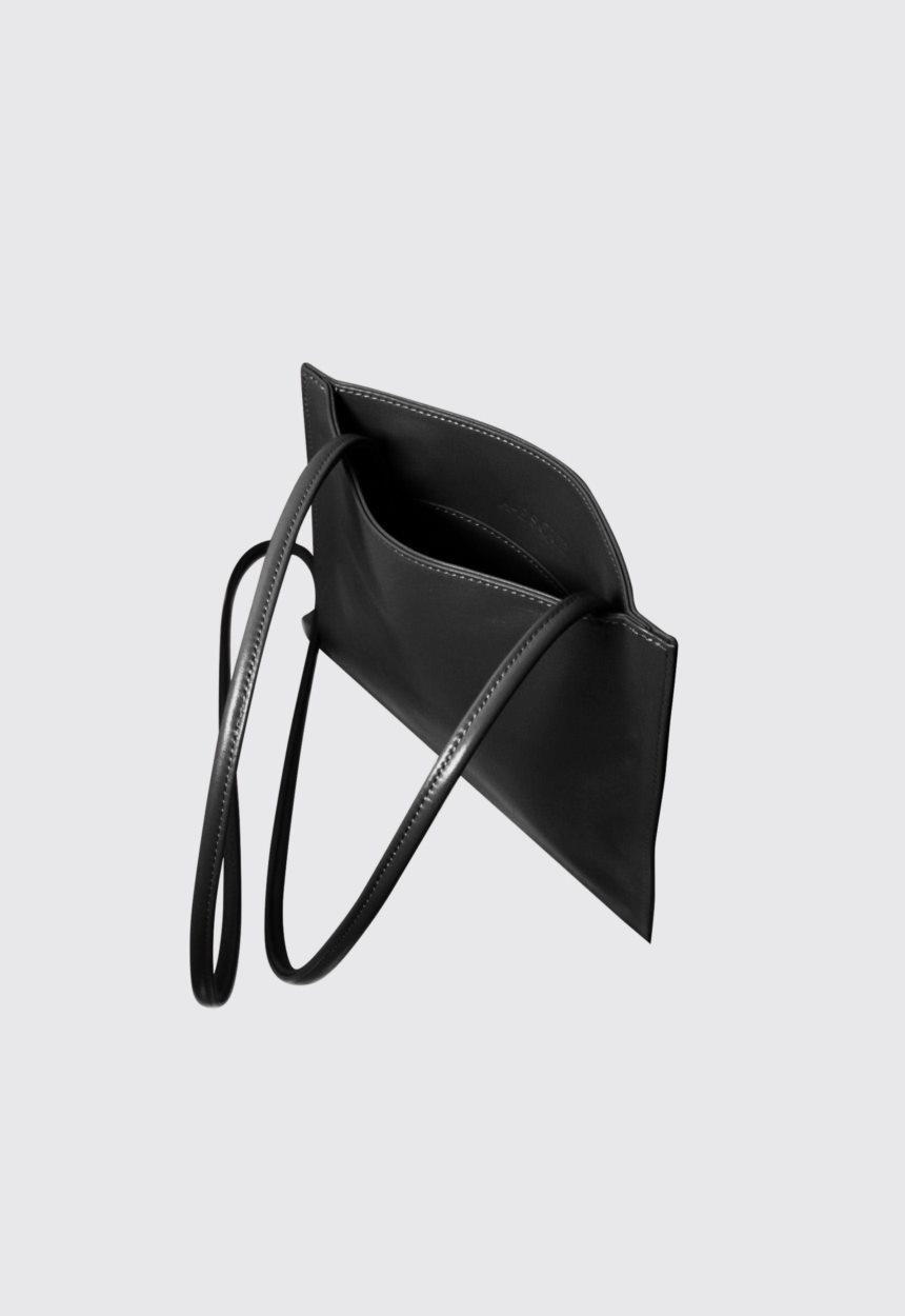 Jac + Jack A ESQUE Leather Pocket Bag - Smooth Black